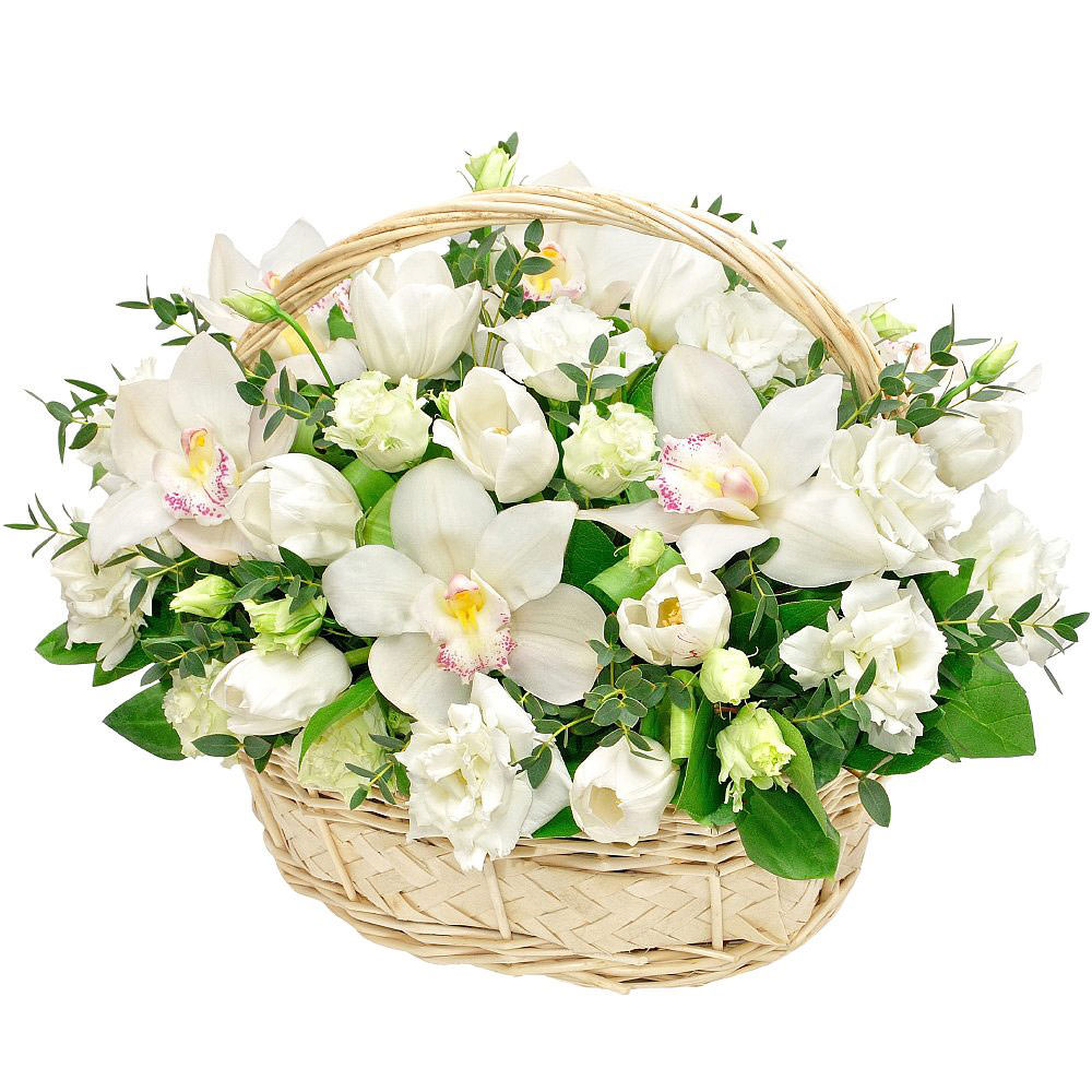 Цветы в корзинке "Гармония" Цветы в корзинке "Гармония"